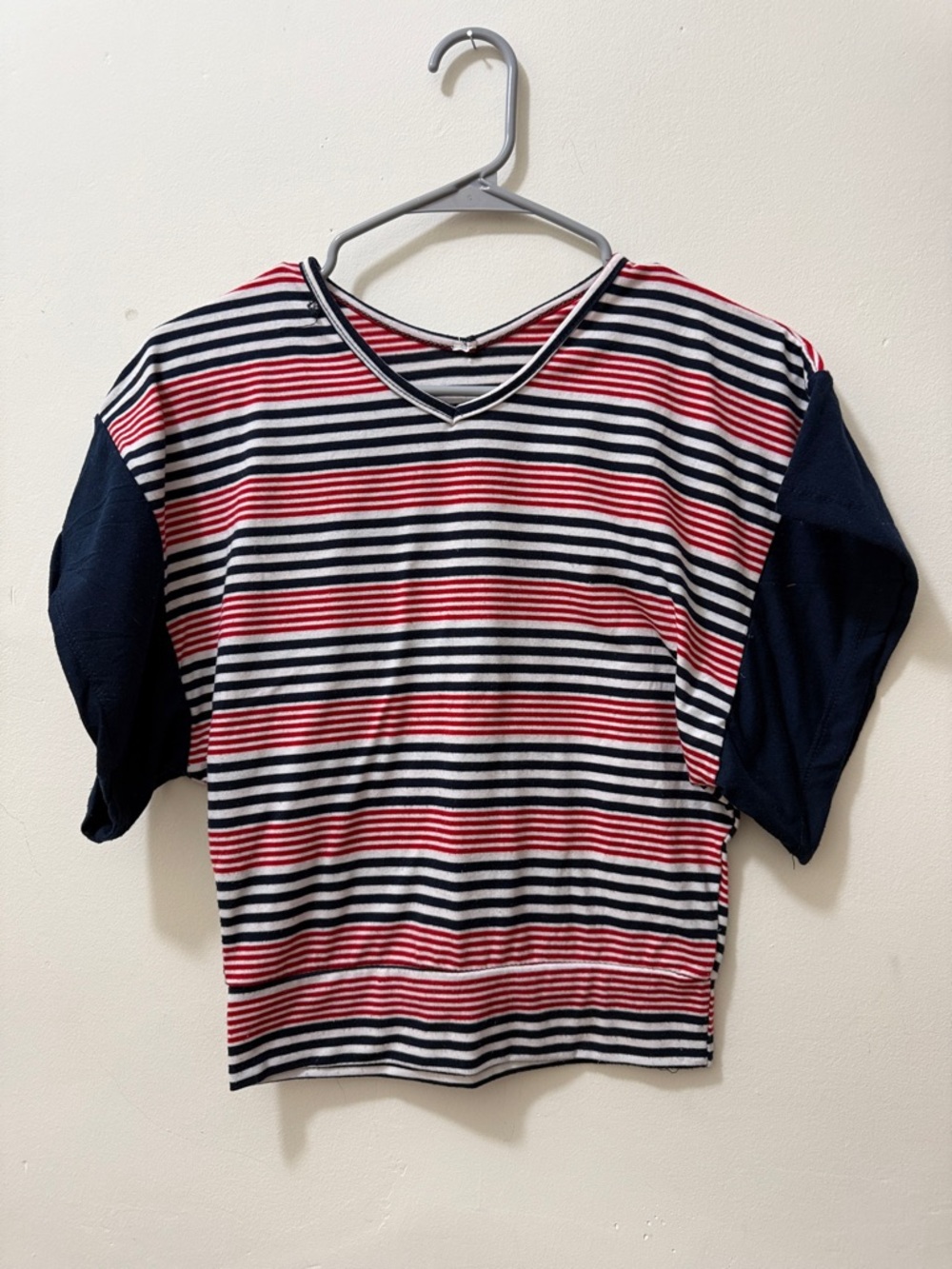 Girls' Striped Short-Sleeve Tee in Red, White & Navy